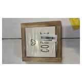 Wood Plaque Sign Desk & Wall Decor, Rustic Coffee Buffet & Kitchen Display, 5.9 x 5.9in