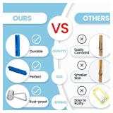 50PCS Colored Wooden Clothespins, 2.9inch 10 Color Clothes Pins for Clip Pictures Photos Decorative, Small Colorful Wood Decoration Closepins Clips,10 Color Each 5Pcs (Colored)