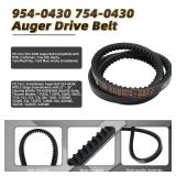 954-0430 754-0430 Auger Drive Belt (3/8\" x 35\") replacement for MTD Troy-Bilt Craftsman Cub Cadet Ryobi Snowblower 754-0430A 754-0430B 754-0430C 754-0431 954-0430A 954-0430C 954-0430B 954-0431