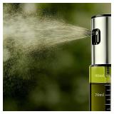 Eavkoar Oil Sprayer for Cooking, 3.38oz/ 100ml Food-grade Premium Olive Oil Dispenser Bottle for Kitchen Gadgets, Air Fryer, Salad, Frying, BBQ (Light Blockage)