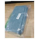 Meekio Set of 2 Slate Blue Pillow Covers 22x22, Farmhouse Linen Decorative Throw Cushion Covers for Sofa Couch