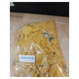 WJWHQ 100PCS Spandex Stretch Chair Sashes Bows Elastic Chair Cover Bands Ties with Buckle Slider for Wedding Party Reception Events Universal Ceremony Banquet Decorations (Gold)