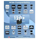 COLORWING TZe-231 Replace for Brother P-Touch Label Tape TZ Tape 12mm 0.47 Laminated White 1/2 inch TZe231 Label Maker Tape for Brother Ptouch PT-D210 D220 H110 D410 D610 1280 Cube Refills, 5-Pack