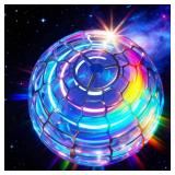 2025 Upgraded Flying Orb Ball Toys, Hand Controlled Spinner Toy with Colorful LED Lights â 360Â° Hover Spinning Top for Teens & Adults, Fun Motion Toy, Rechargeable Gift for Boys & Girls (Blue)