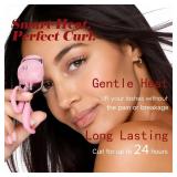 Heated Eyelash Curler, Electric Eyelash Curlerï¼10s Fast Heatingï¼4 Temp Levels, Long-Lasting 24H Curl, USB Rechargeable, Smart Memory, Gentle Clamp, Portable,LOOMADE