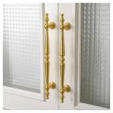 Shimeyao 10 Pack Gold Cabinet Pulls 5\"(128mm) Hole Center Vintage Cabinet Pulls Handles Drawer Handles Closet for Kitchen Bathroom Drawer Dresser Pull Hardware Hole Center