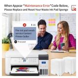 GUBFFON Replacement Waste Ink Pad Sponge for Ecotank ET-2800 ET-2803 ET-2400 ET-4800 ET-4700 ET-2720 ET-2820 ET-2710 ET-2712 L3110 Printers etc - Contact get 2 Reset Keys & Software (2 Packs Sponge)