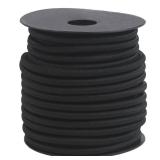 6mm Black Bungee Cord 1/4in 50ft Heavy Elastic Cord for Sewing Stretchy Nylon Rope String Kayak Tie Down Straps Tent Elastic Cord Replacement for Crafts-Clothing-Outdoor Supplies (ZH150)