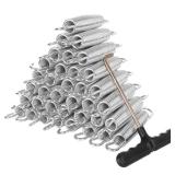 40 Pack Trampoline Springs 5.5â Heavy Duty Galvanized Steel Replacement Trampoline Parts Springs with T Hook, Great for Outdoor Trampoline Aotob, Skywalker, JumpKing, UpperBounce, SkyBound