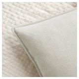 MIULEE Pack of 2 Cream White Decorative Pillow Covers 16x16 Inch Soft Chenille Luxurious Couch Throw Pillows Farmhouse Cushion Covers with Elegant Design for Sofa Bedroom Living Room Spring Decor