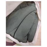 ZonLi Weighted-Lap Blanket 5 lbs 43\" x 52\" for Yoga, Portable Travel Weighted Blanket for Meditation and Relaxation, Soft Cotton Weighted Blanket for Adults, All-Season Meditation Blanket, Green