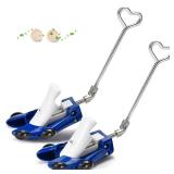 RIRPUAE Boot Stretchers for Cowboy Boots Thick Wide Feet, Adjustable Men Women Shoe High Instep & Width Toe Box Expander (Blue, Men 7.5-13)