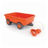 Green Toys Wagon, Orange - Pretend Play, Motor Skills, Kids Outdoor Toy Vehicle. No BPA, phthalates, PVC. Dishwasher Safe, Recycled Plastic, Made in USA.
