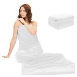 ROYALAY Sauna Towels for Inside Sauna, Absorbent Sauna Blanket Insert Towel, Sauna Accessories Luxury for Inside Sauna Women, Reusable and Machine Washable Sauna Supplies,White