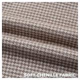 FUTEI Coffee Decorative Throw Pillow Covers 20x20 Inch Set of 2,Soft Houndstooth Gingham Textured Cushion Case,Modern Home Decor for Couch Bed Living Room