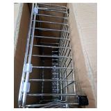 AIDERLY Dish Drying Rack in Sink Expandable Stainless Steel Kitchen Dish Drainer with 4 Cup Holders, Silver