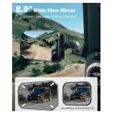 JOYTUTUS Wrangler Mirrors Doors Off Compatible with Wrangler TJ JK & Unlimited, Wrangler JK Side Mirrors for Wrangler 1997-2018, Wider View No Vibrate & Wobble (Patented), Does Not Fit on Doors