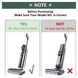 ãOnly S5 ComboãBrush Roller Replacement Parts for Tineco Floor ONE S5 Combo Cordless Wet Dry Vacuum Cleaner, 2 Brush Rollers + 2 Vacuum HEPA Filters (Only Fit S5 COMBO)