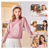 Viverte Gifts for 8 9 10 11 12 13 14 Year Old Girls Sling Bag Crossbody Bags Fanny Pack for Teen Girls Personalized Gifts for Women (Light Pink-C)