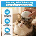Tilcare Handheld Pet Massager for Dogs and Cats Electric Cat and Dog Massage Tool - Head and Back Scratcher for Relieving Tension, Tight Muscles and Stiffness with Four Rotating Massage Heads