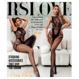 RSLOVE Sexy Lingerie Exotic Bodystocking - Fishnet Cut Out Lingerie Mesh Bodysuit One Piece Babydoll Rave Outfits Black No size listed
