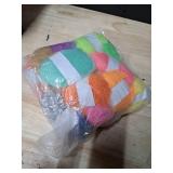 Wowangce 24 Skeins Acrylic Yarn - 24 x 25g, 2400 Yards Crochet Yarn Kit for Crocheting & Knitting, Assorted Starter Kit for Adults & Kids (Bright Tone)