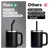 Miracredo 3 PCS Detachable Press In Straw for Hydroflask, Accessories for Hydro Flask Tumbler, Straw Replacement for 40 oz tumbler, for Hydroflask 20/28/32 oz