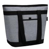 Insulated Cooler Bag, Reusable Grocery Bags for Hot/Cold Food, Thermal Food Delivery Bag for Beach, Travel, Picnics