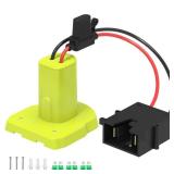 Kzreect for Power Wheel Battery Adapter, Compatible with Ryobi 18V Battery, with Wire Harness Connector, 12AWG Wire, Fuse Holder & 30A Fuses, Compatible with Fisher-Price Ride-On Cars