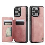 Vinich for iPhone 13 Pro Max Wallet Case with Card Holder, RFID Blocking Credit Slots Kickstand Shockproof Phone Cover Fit for iPhone 13 Pro Max 6.7\" Rose Pink