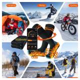 Heated Socks for Men & Women with App Control 8500mAh*2 Rechargeable Electric Heated Socks Up to 12 Hours Washable Warm Socks for Outdoors Work Skiing Hunting Riding Cycling Hiking Camping Xmas Gifts