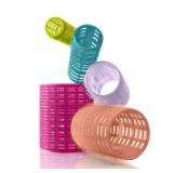 Conair Heatless Hair Curlers, Self-Grip Hair Rollers for Women Provide Lift & Volume, Assorted Sizes & Colors, 31 Count with Reusable Zippered Bag