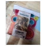 Conair Heatless Hair Curlers, Self-Grip Hair Rollers for Women Provide Lift & Volume, Assorted Sizes & Colors, 31 Count with Reusable Zippered Bag