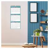 2026 Wall Calendar - 3 Month Calendar 2026 Vertical, Jan 2026 - Dec 2026, 3 Month Wall Calendar 2026, 11 x 26 In Open, 2026 Calendar with Large Print, Holidays, Thick Paper, Priorities ï¼ Notes