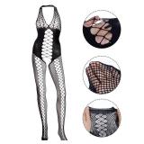 Fengek 3 Packs Women Fishnet Bodysuits, Stockings Sleepwear Lingerie for Couple Dating Nightwear, Black
