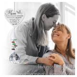 Mom in Heaven Memorial Crystal Suncatcher,Memorial Gifts for Loss of Mom,Loss of a Mother Sympathy Gifts,Hanging Crystals Ornament for Window Rainbow Maker Prisms Home Decor Gift