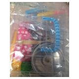 Juboury Kitchen Pretend Play Toys with Stainless Steel Cookware Pots and Pans Set, Cooking Utensils, Apron & Chef Hat, Cutting Vegetables for Kids, Girls, Boys, Toddlers