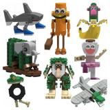 LNCHENQI 8 Pcs Italian Brainrot Action Building Blocks Setï¼Tralalero Tralala Collectible Figurines.Viral Desk Decor Giftï¼for Kids Boys, Girls and Adults