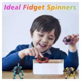 Transformable Fidget Spinners Toys 4 Pcs for Kids and Adults Stress Relief Sensory Toys for Boys and Girls Age 8-13 Fingertip Gyros Valentines Day Gifts Men Easter Stocking Stuffers for Teens