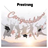 Vofrise Congratulations Banner Rose Gold Graduation Decorations Class of 2026 Prestrung Congrats Grad Banner for Middle School High School College Graduate Party Decorations