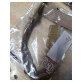 RHXOFYANG Airtag Dog Collar, IP68 Waterproof with Control Handle and Metal Buckle, Military Tactical Air Tag Collar Holder for Medium Large Dogs (XL, Brown)