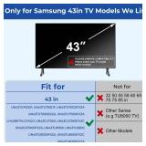 TV Stand for Samsung TV Legs, Only for Samsung UN43TU7000F, UN43TU700DF, UN43CU7000, UN43TU8000, UN43TU8200, UN43TU700DFXZA, UN43TU7000BXZA, UN43TU7000FXZA, LH43BETHLGFXGO, Not for Other Models