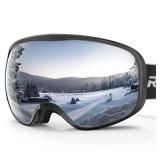 RIOROO Ski Goggles Snowboard Goggles for Men Women Adults Youth,Over Glasses OTG/100% UV Protection/Anti-fog/Wide Vision