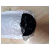 Boat Cover Support Mushroom Cap 70mm/2.75 Inches, Anti-Burst Front or End Cap for Camping and Backpack Tent, Puncture Proof for Tarp (2 Packs, Black)