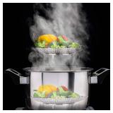 Vegetable Steamer Basket, Premium Stainless Steel Veggie Steamer Basket - Folding Expandable Steamers to Fits Various Size Pot Small by SAYFINE (5.5\" to 9.2\")
