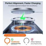 TORRAS Stronger Magnetic & Shockproof for iPhone 17 Pro Max Case, Fit for MagSafe, Military Grade Drop Protection, Camera Control, DIY Button, Slim for iPhone 17 Pro Max Case Translucent Matte Black