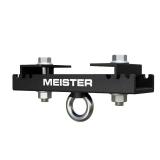 Meister Beam Clamp Hanger Mount for Boxing & MMA Heavy Bags, Suspension Straps & Ceiling Fixtures - Black - 3.5\" - 5.5\"