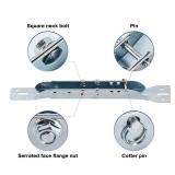 HOME MASTER HARDWARE 2 Pack Garage Door Parts Reinforcement Bracket,Adjustable Garage Door Opener Bracket,Steel Zinc Plated