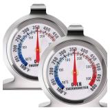 Lightbeam 2\" Dial Oven Thermometer with Temperature Range 100Â°F to 600Â°F, Instand Read Large Dial Kitchen Thermometer for Baking, Grill & Smoker