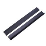 2 Pack Flexible Kitchen Stove Gap Covers, Silicone Gap Fillers Between Counter and Stovetop, Oven, Washer, Dryer, Easy to Wipe, Food Grade (Black, 21 Inches)